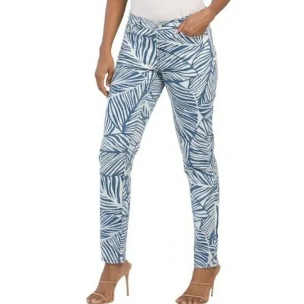 J. McLaughlin Jaycie Willow Lake Straight Fit Jeans Size 26536